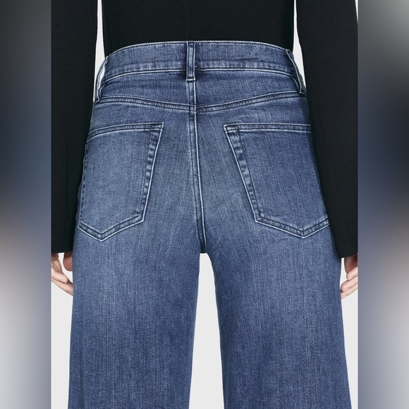 NWOT - Frame Le Palazzo Raw Hem in Crossings - Size 26 - Picture 3 of 9